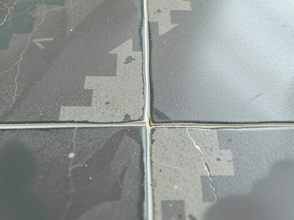 Macro view of immaculate tile grout, a result of the 5-point protocol.